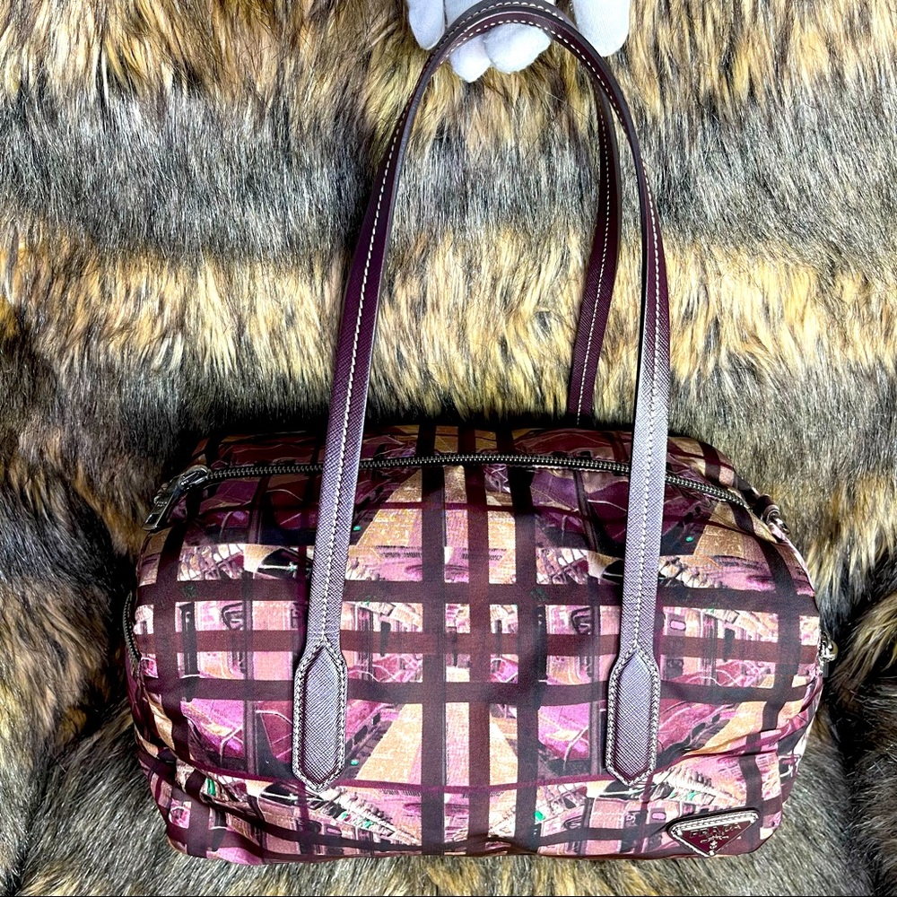 Prada Printed Viola Nylon bag vintage